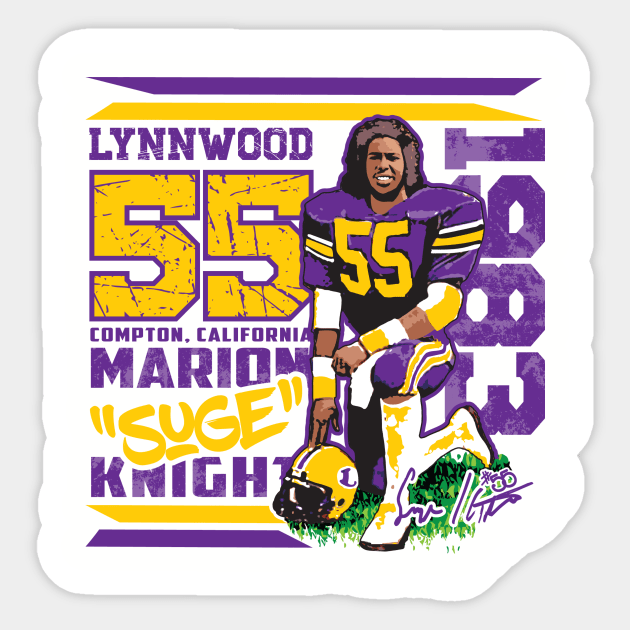 Marion Knight vintage style Tee T-shirt Sticker by goderslim
